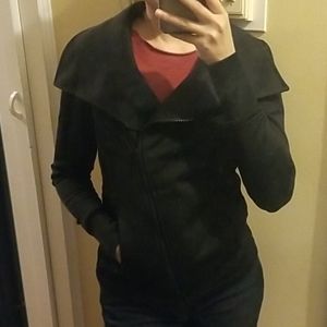 Black zip up light jacket